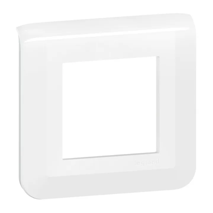 Plaque De Finition Mosaic Pour 2 Modules Blanc