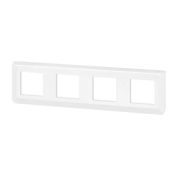 Plaque De Finition Horizontale Mosaic Pour 4X2 Modules Blanc