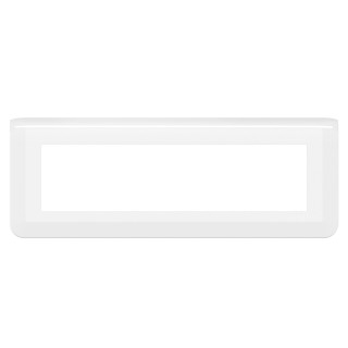 Plaque de finition horizontale Mosaic pour 8 modules blanc