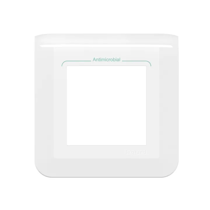 Plaque De Finition Mosaic Pour 2 Modules Blanc Antimicrobien