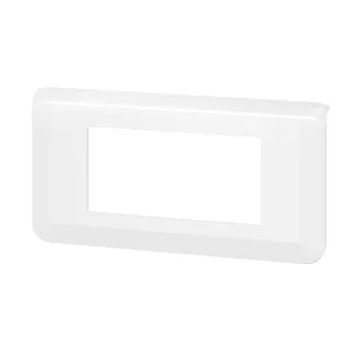 Plaque De Finition Horizontale Mosaic Pour 4 Modules Blanc