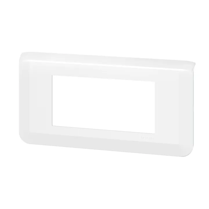 Plaque De Finition Horizontale Mosaic Pour 4 Modules Blanc