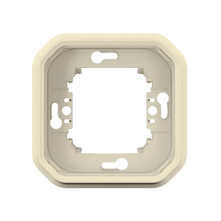 Support Plaque Encastré 1 Poste Plexo Sable
