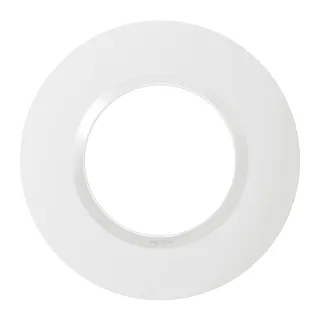 Plaque Ronde Dooxie 1 Poste Finition Blanc