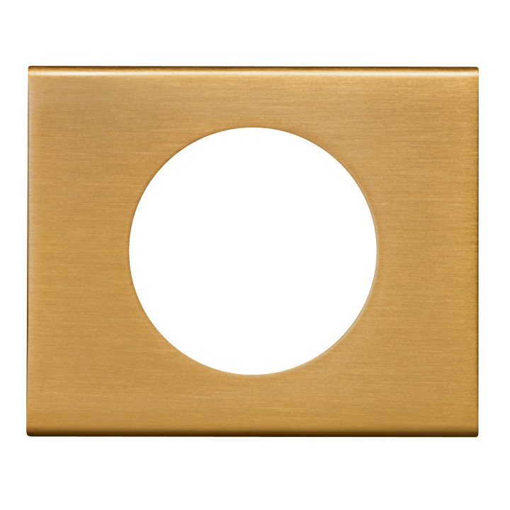 Plaque Céliane Matières 1 Poste - Finition Bronze Doré