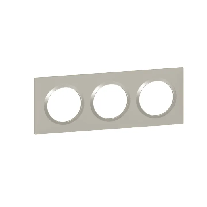 Plaque Carrée Dooxie 3 Postes Finition Plume