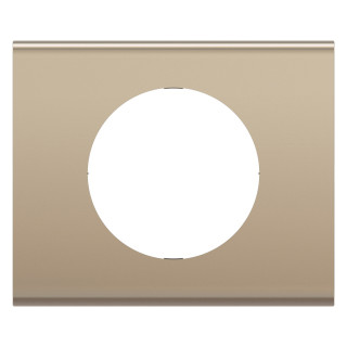 Plaque de finition Céliane 1 poste - Nickel Satiné