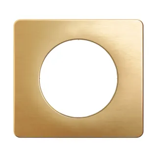 Plaque De Finition Céliane 1 Poste - Laiton Satiné