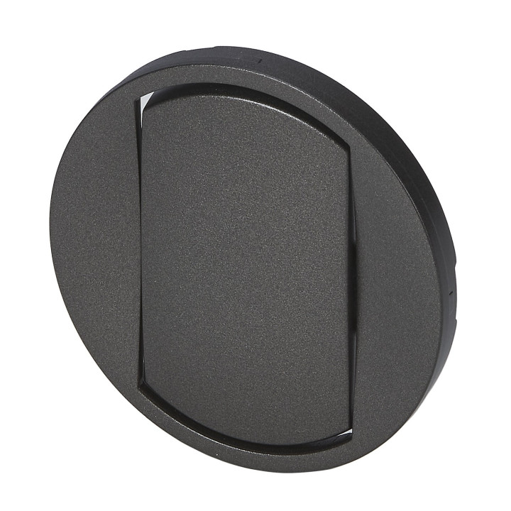 Enjoliveur Large Céliane Interrupteur, Va-Et-Vient Ou Poussoir Soft - Graphite