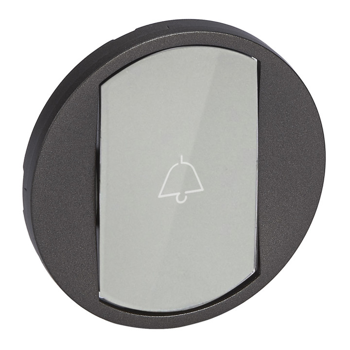 Enjoliveur Céliane Interrupteur/Va-Et-Vient/Poussoir Porte Étiquette - Graphite