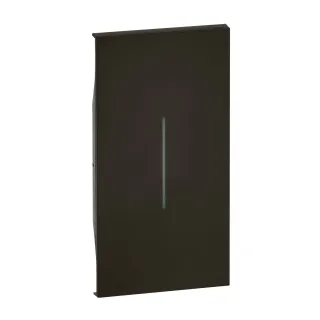 Enjoliveur Living Now Pour Commande D'Éclairage 2 Modules - Noir