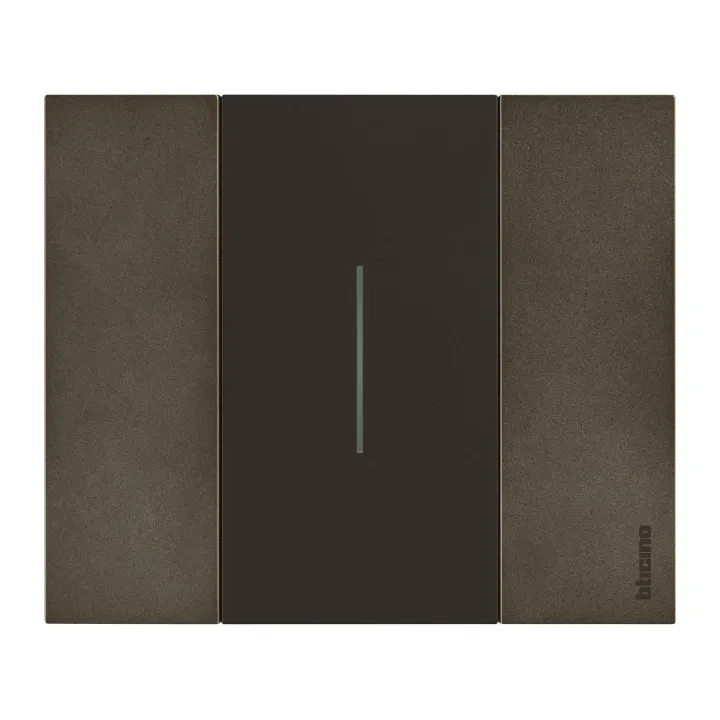 Enjoliveur Living Now Pour Commande D'Éclairage 2 Modules - Noir