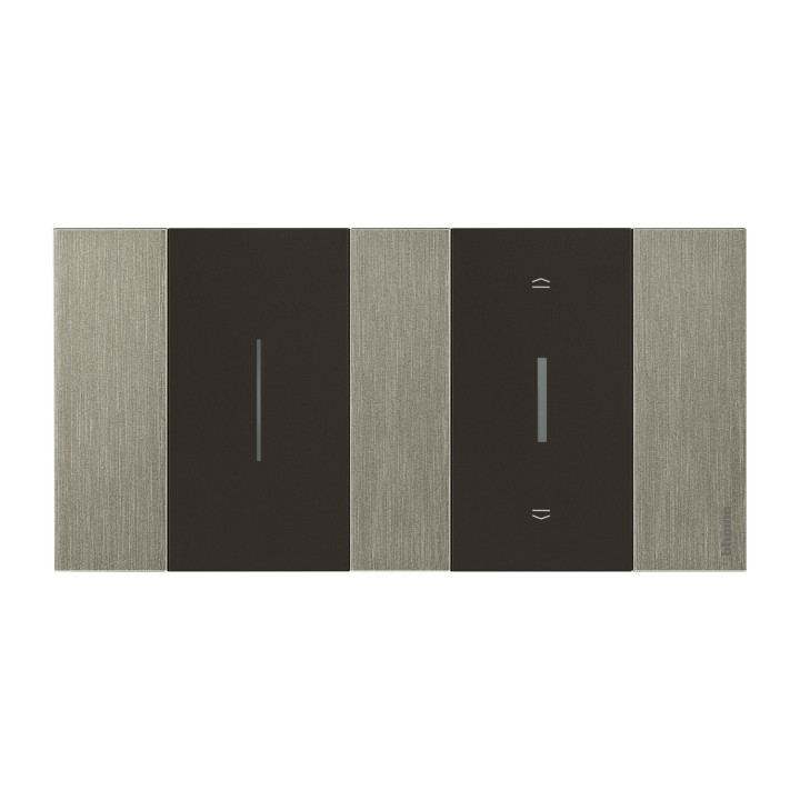 Enjoliveur Living Now Pour Commande D'Éclairage 2 Modules - Noir