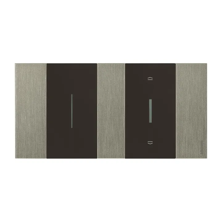 Enjoliveur Living Now Pour Commande D'Éclairage 2 Modules - Noir
