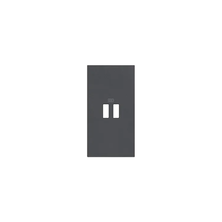 Enjoliveur Living Now Pour Prise Usb 2 Modules - Noir