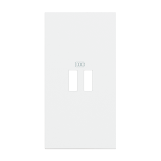 Enjoliveur Living Now pour prise USB 2 modules - blanc