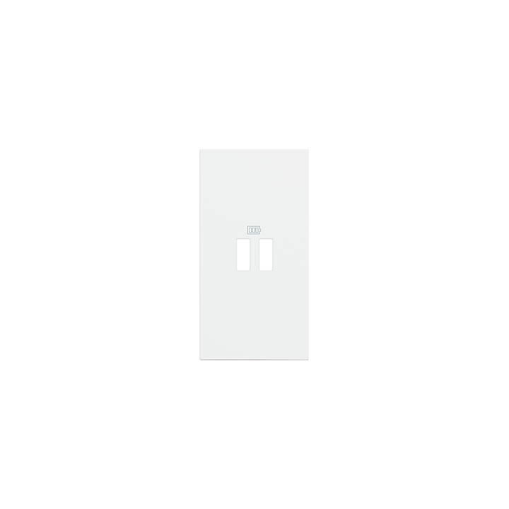 Enjoliveur Living Now Pour Prise Usb 2 Modules - Blanc