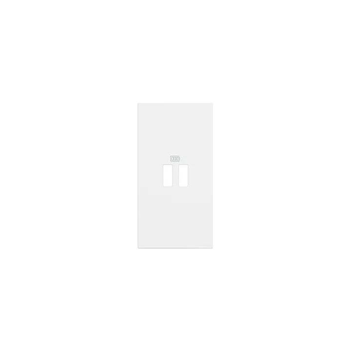 Enjoliveur Living Now Pour Prise Usb 2 Modules - Blanc