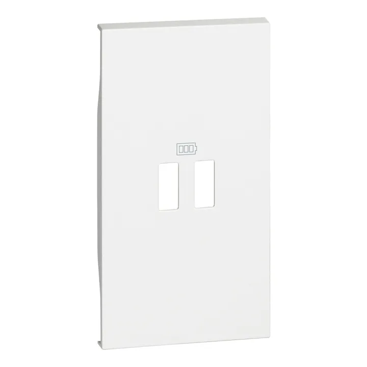 Enjoliveur Living Now Pour Prise Usb 2 Modules - Blanc
