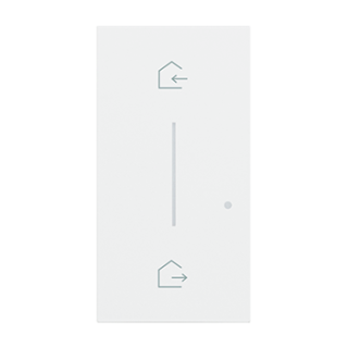 Enjoliveur Living Now with Netatmo pour commande départ/arrivée 2 modules -blanc