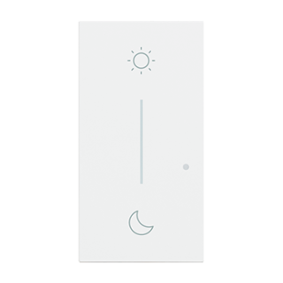 Enjoliveur Living Now with Netatmo pour commande lever/coucher 2 modules - blanc