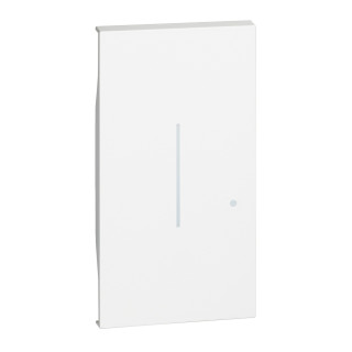 Enjoliveur Living Now with Netatmo pour commande éclairage 2 modules - blanc