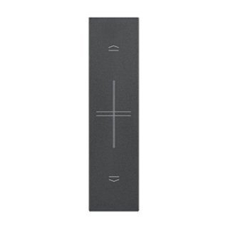 Enjoliveur Living Now with Netatmo pour inter et cde de volets 1 module - noir