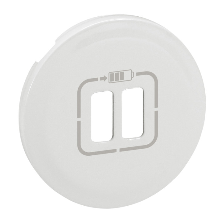 Enjoliveur Céliane Pour Prise Double Usb Type-A Et Type-C - Blanc