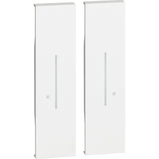 Enjoliveur Living Now With Netatmo Pour Commande Sans Fil Double 2 Modules-Blanc