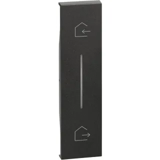 Enjoliveur Living Now With Netatmo Pour Commande Départ/Arrivée 1 Module - Noir