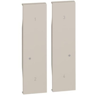 Enjoliveur Living Now with Netatmo pour commande 4 scenarios 2 modules - sable