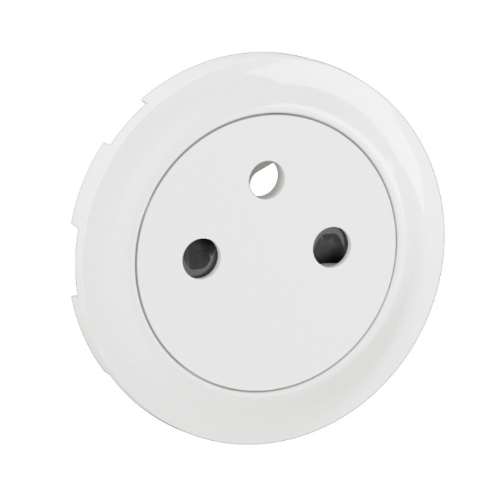 Enjoliveur Prise 2P+T Surface Céliane - Blanc
