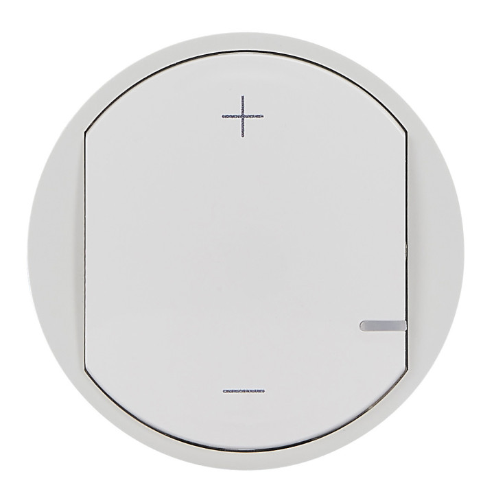 Enjoliveur Céliane pour variateur 2 fils - blanc