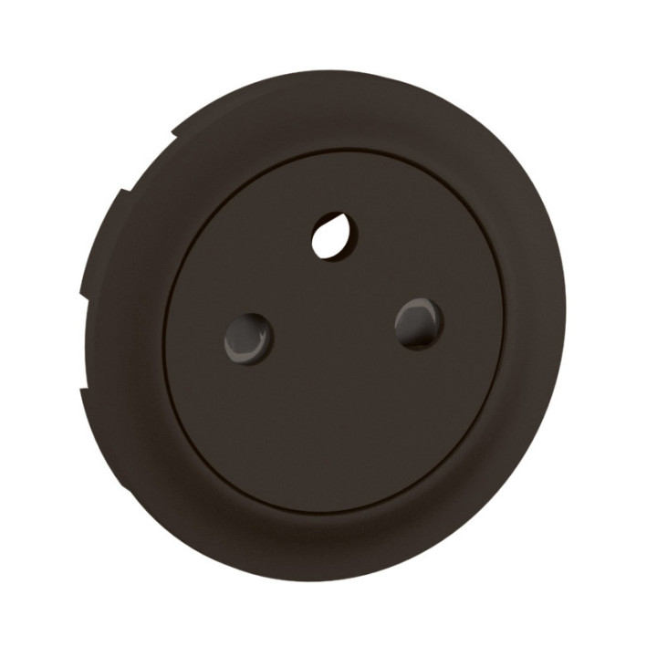 Enjoliveur Prise 2P+T Surface Céliane - Noir