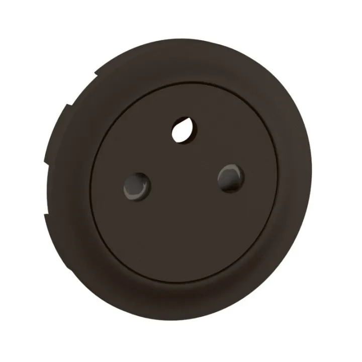 Enjoliveur Prise 2P+T Surface Céliane - Noir