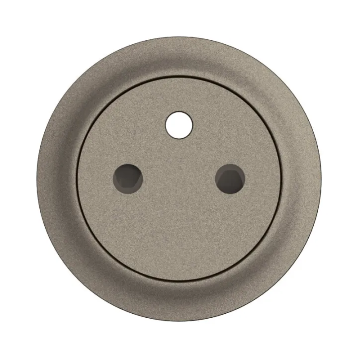 Enjoliveur Prise 2P+T Surface Céliane - Titanium