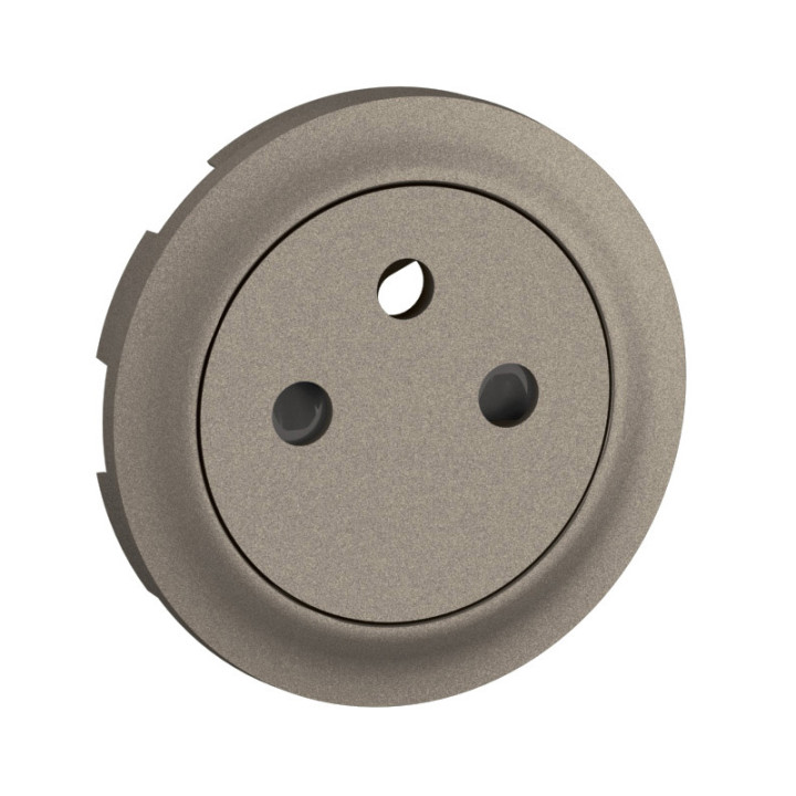 Enjoliveur Prise 2P+T Surface Céliane - Titanium