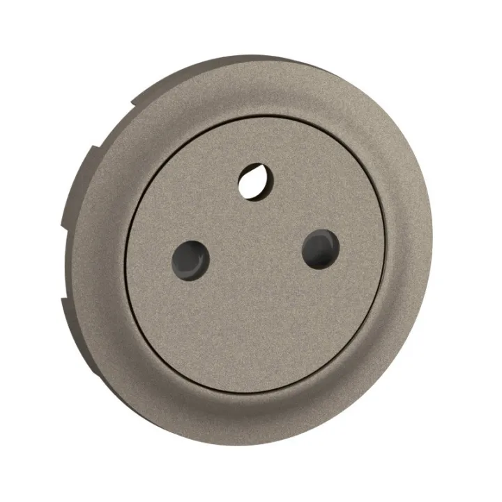 Enjoliveur Prise 2P+T Surface Céliane - Titanium