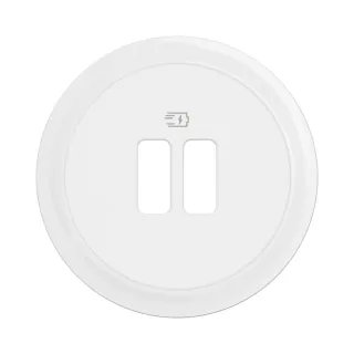 Enjoliveur Prise Chargeur Simple Ou Double Usb Céliane - Blanc