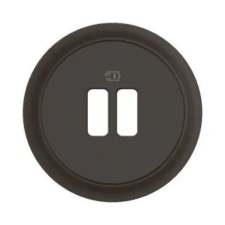 Enjoliveur Prise Chargeur Simple Ou Double Usb Céliane - Noir