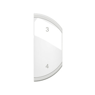 Enjoliveur Céliane MyHome marquage scénario 3-4 - 1 module droite Blanc