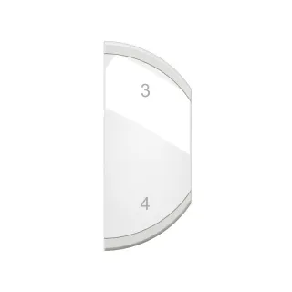 Enjoliveur Céliane Myhome Marquage Scénario 3-4 - 1 Module Droite Blanc