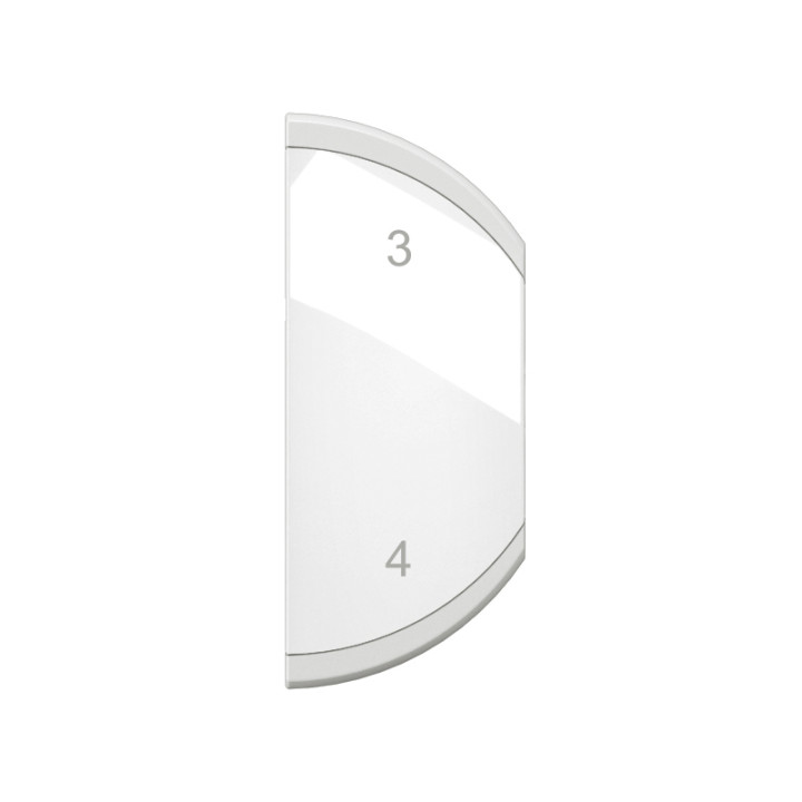 Enjoliveur Céliane Myhome Marquage Scénario 3-4 - 1 Module Droite Blanc
