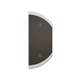 Enjoliveur Céliane Myhome Marquage Scénario 3-4 - 1 Module Droite Noir