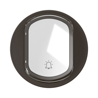 Enjoliveur inter ou VV avec porte-étiquette Céliane + 2 étiquettes - Noir