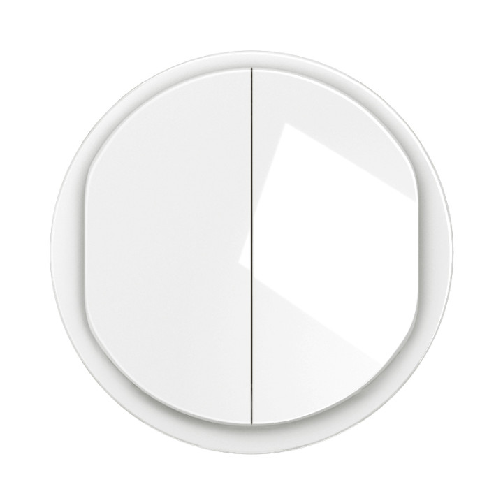 Enjoliveur double inter ou va-et-vient Céliane - Blanc