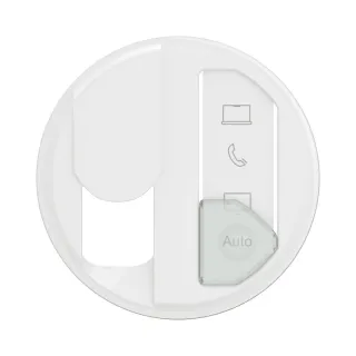 Enjoliveur Prise Simple Rj45 Avec Reprérage Média Céliane - Blanc