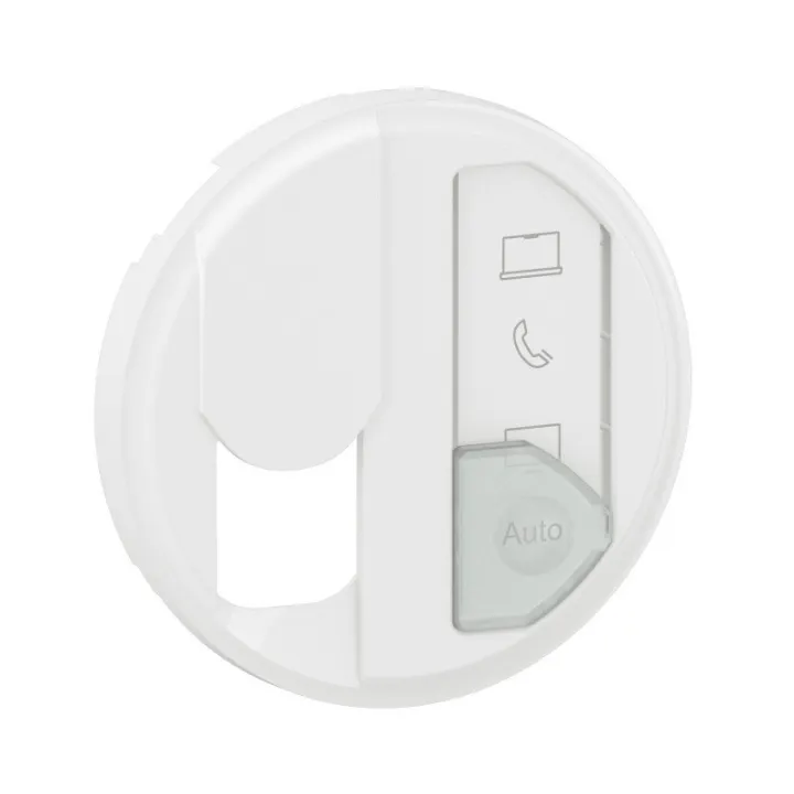 Enjoliveur Prise Simple Rj45 Avec Reprérage Média Céliane - Blanc