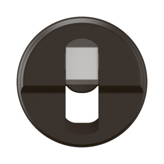 Enjoliveur prise simple RJ45 Céliane - Noir