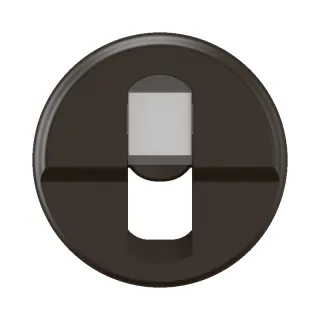 Enjoliveur Prise Simple Rj45 Céliane - Noir